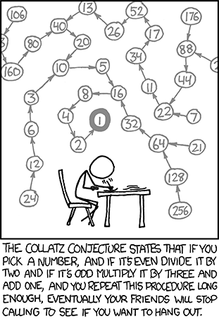 XKCD Collatz Conjecture